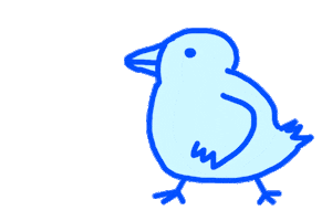 Bird Yelling Sticker by radratat