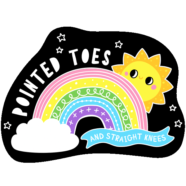 Rainbow Sunshine Sticker by Kinetic Dance Force