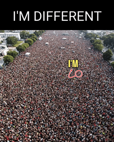 Crowd Im Different GIF
