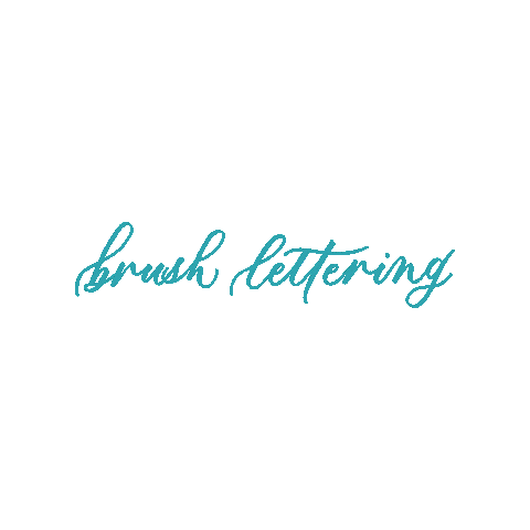 Brush Lettering Sticker by Emma Witte