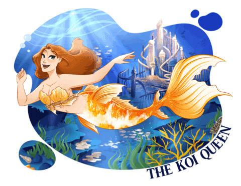 Under The Sea Fish Sticker by Mermaid Ginger, The Koi Queen for iOS &  Android | GIPHY