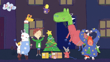 Celebrate Christmas Tree GIF by Pablo