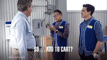 online shopping add to cart GIF by Superstore