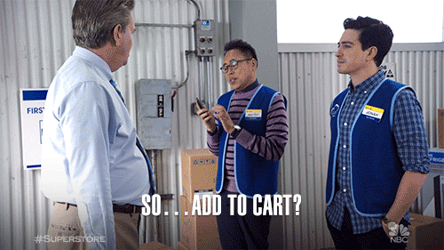 Online Shopping Add To Cart GIF by Superstore