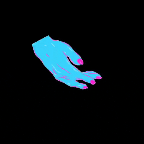 Cinthiecitas blue hand hands nails GIF
