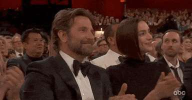 bradley cooper applause GIF by The Academy Awards