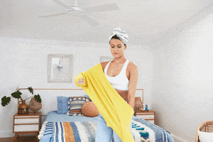 towel changing GIF