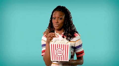 this is good popcorn GIF by chescaleigh