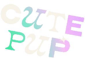 Puppy Love Dog Sticker by kayedoeslogos