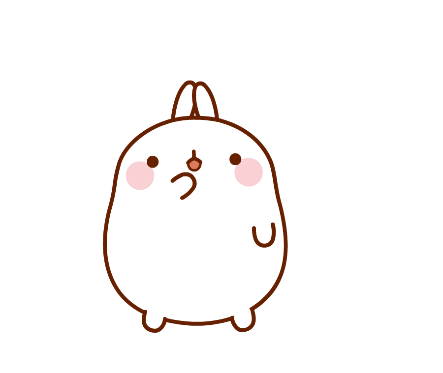 Confused Bunny Sticker by Molang.Official for iOS & Android | GIPHY