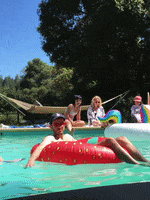 Pool Party Swimming GIF by Chris