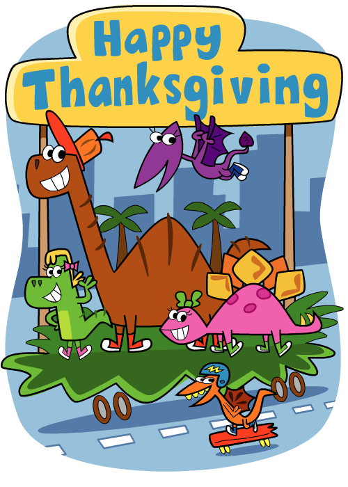 Thanksgiving Dinosaur GIF by joeyahlbum