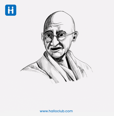 Gandhi Jayanti GIF by halloclub