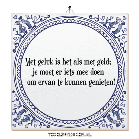 Moment Geld Sticker by Tegelspreuken.nl