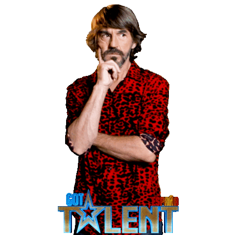 Confused Got Talent Sticker by Mediaset España