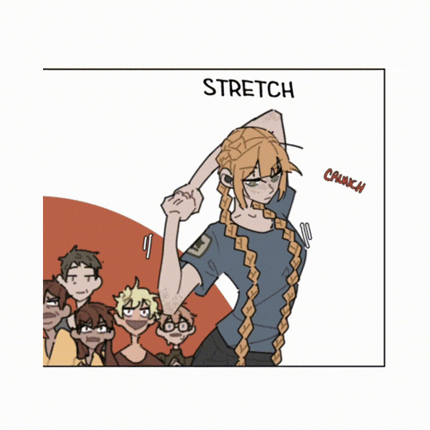 Horror Stretching GIF by WEBTOON