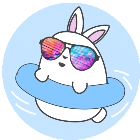 Long Weekend Summer Sticker by Rainbow Rabbits