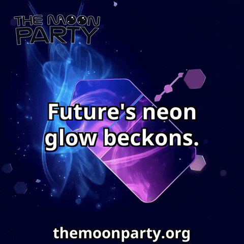 Sarcastic Neon GIF by The Moon Party