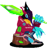 Relax Birdie Sticker