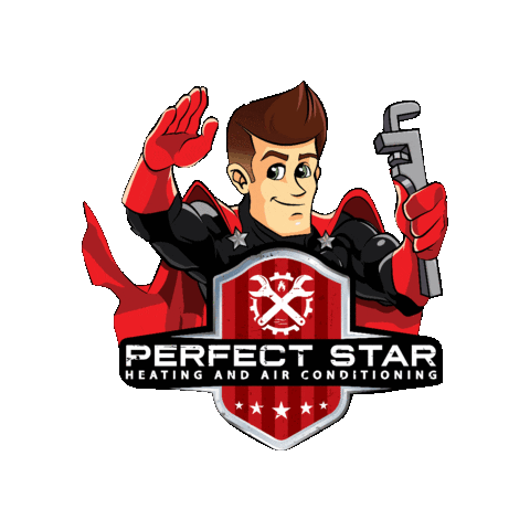 Perfect Star HVAC Sticker