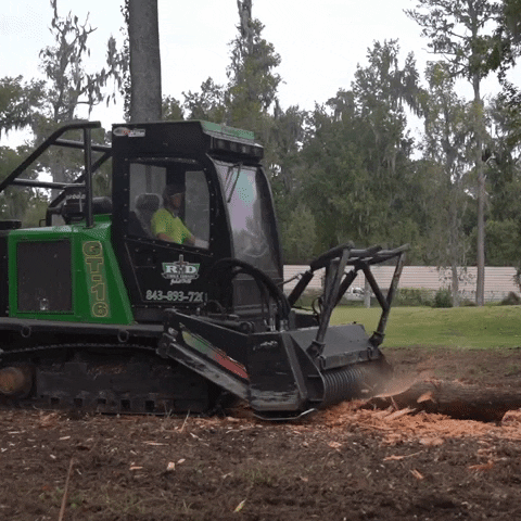gyrotrac forestry mulch mulcher land clearing GIF
