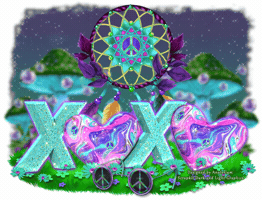 Peace And Love Xoxo GIF
