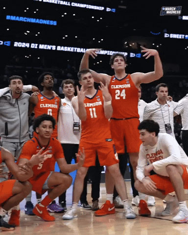 Posing Clemson Tigers GIF by NCAA March Madness