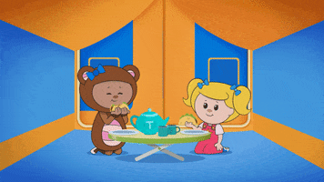 Hungry Teddy Bear GIF by Mother Goose Club