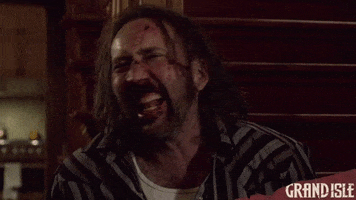 screenmediafilms laughing bloody nicolas cage screen media films GIF