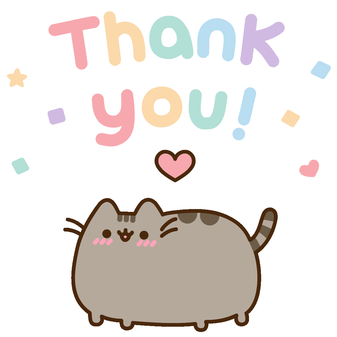 Cat Thank You Sticker by Pusheen for iOS & Android GIPHY