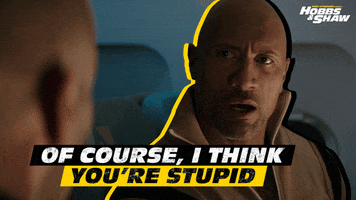The Rock Reaction GIF by Hobbs & Shaw Smack Talk
