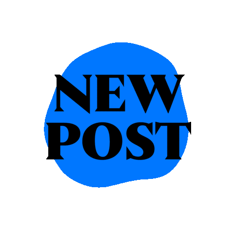 New Post Typography Sticker by Mondays Agency