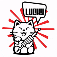 Get Lucky Maneki Neko GIF
