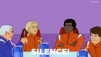 Silence Hbomax GIF by Adult Swim