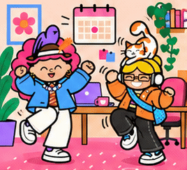 Design Office Dancing GIF by Bonded Studio