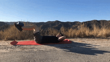 Crunch To Bent Knees GIF