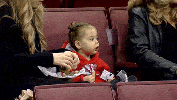 Little Girl Eating GIF by Ohio State Athletics