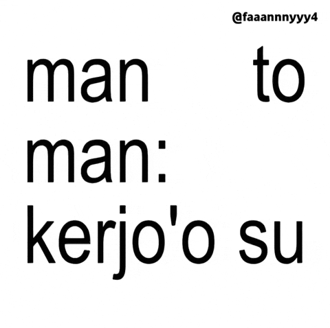 Man To Man Text GIF