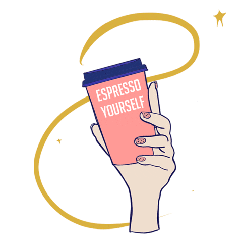 Express Yourself Coffee Sticker