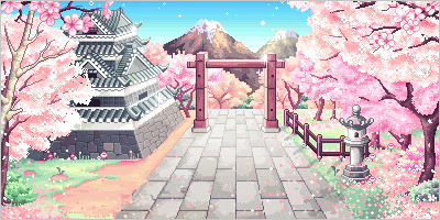 anime scenery, cherry blossom and cute - image #3119068 on Favim.com