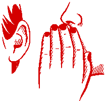 Gossip Whisper Sticker by Puck