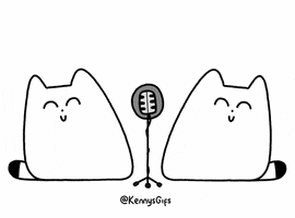 Cats Singing GIF by Kennysgifs