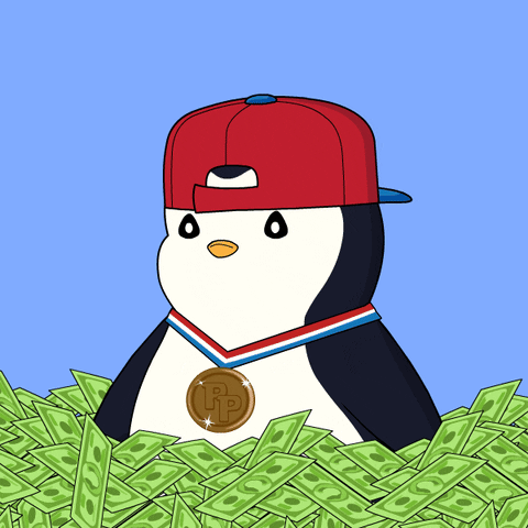 Im Rich Ka Ching GIF by Pudgy Penguins