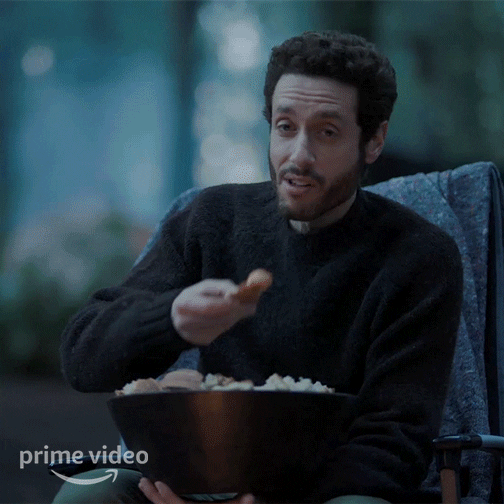 Paulo Costanzo Eating GIF by Amazon Prime Video
