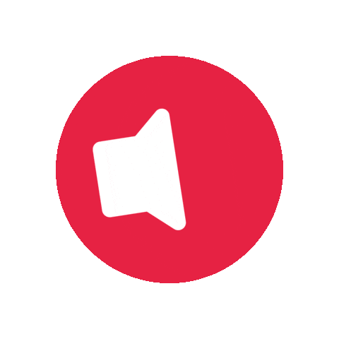 Sound On Rot Sticker by von Mende Marketing