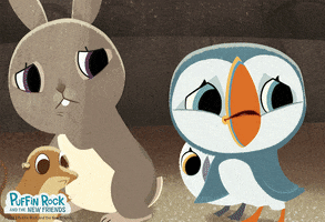 Shocked Face GIF by Puffin Rock