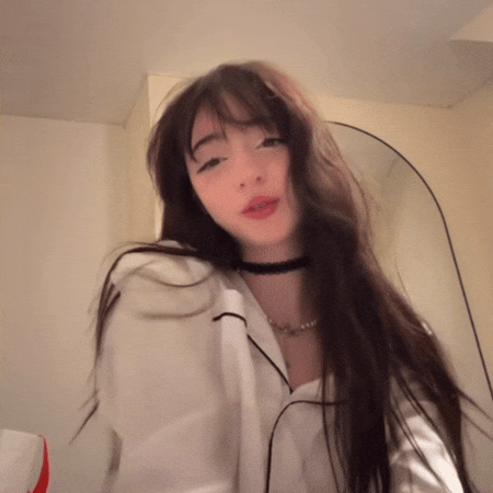 Beautiful Girl Flirting GIF