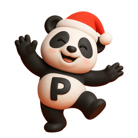 Panda Sticker by Pandastic Studio