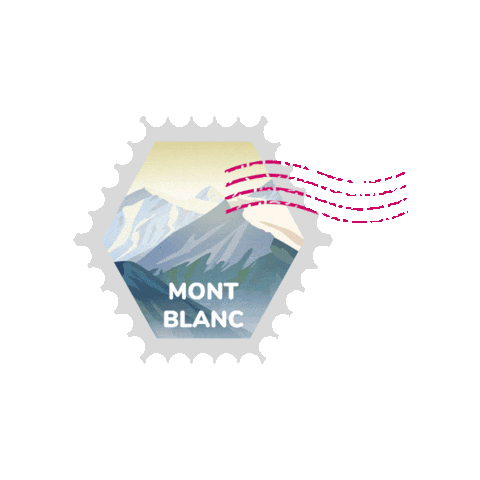 Mont Blanc Mountain Sticker by Editions Jocatop