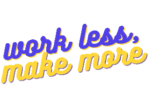 Wor Less Make More Sticker by vip days